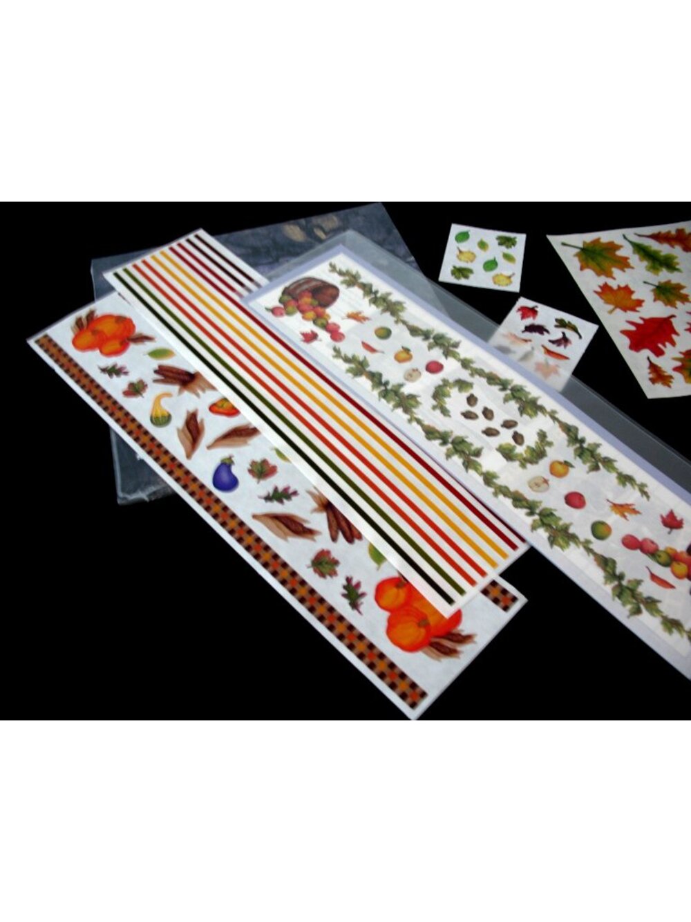 Lot Halloween, Autumn, Winter, & Gr Lengths Paper&Stickers, 8x8 spooky paper
